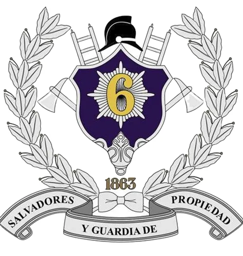 Logo 6ª Compañía del Cuerpo de Bomberos de Santiago